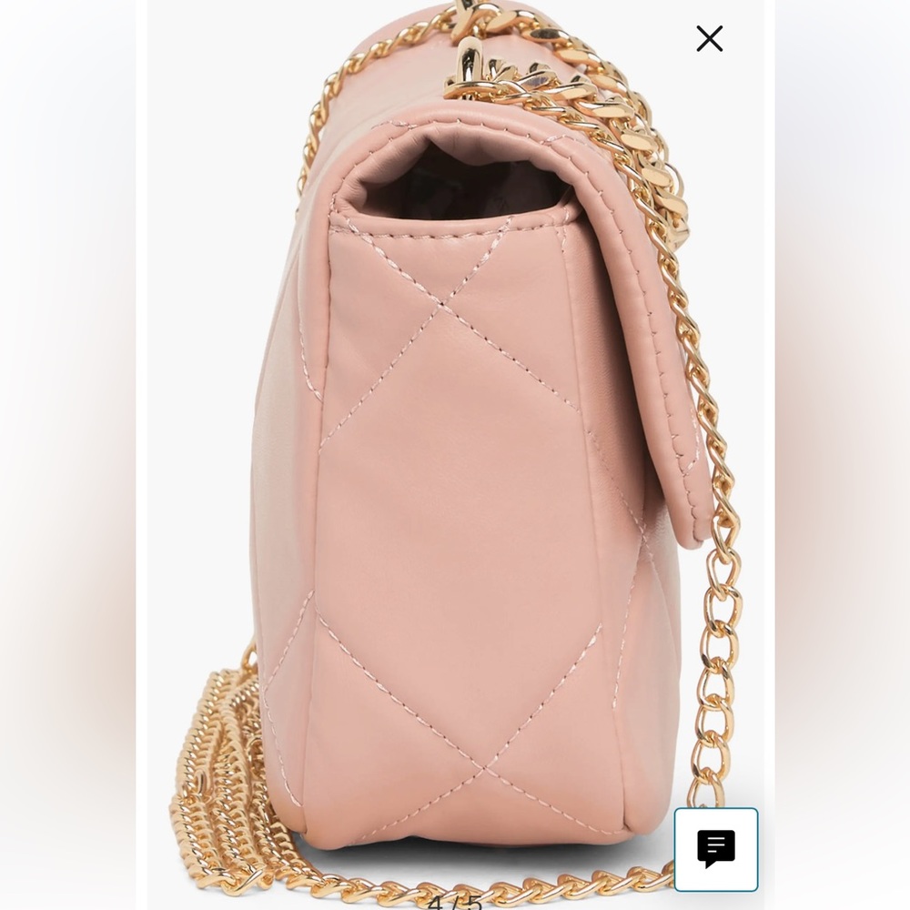 Badgley Mischka NWT - Blush Pink Quilted Chain Purse - Picture 3 of 7